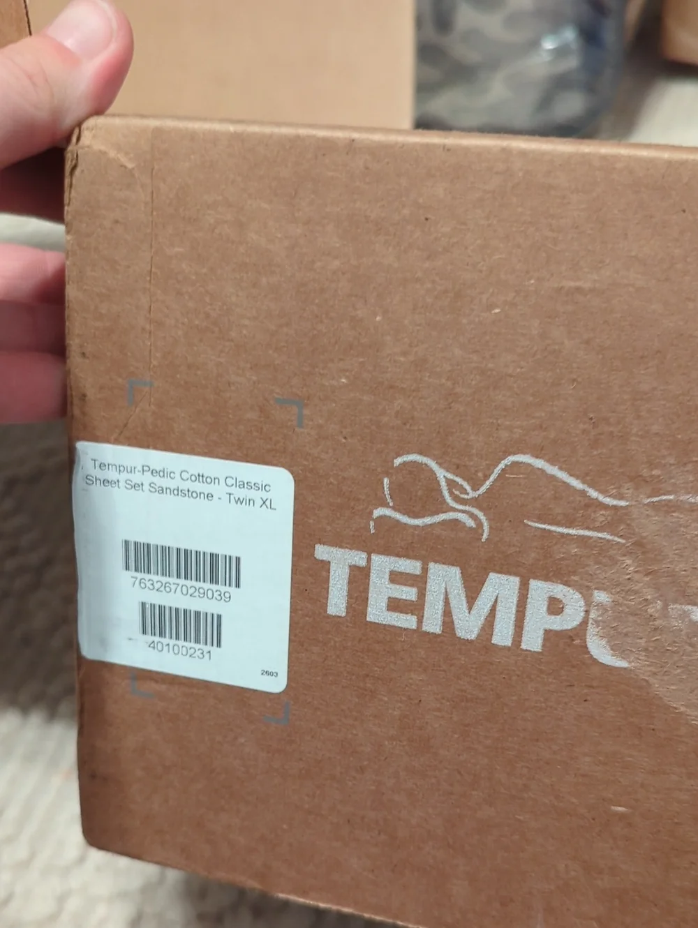 Tempur-pedic Cotton Classic Sheet Set Twin Xl Sandstone New